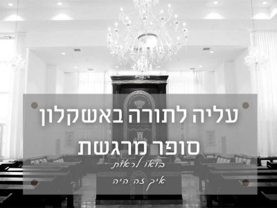 עליה לתורה באשקלון  – בואו לראות איך נראית חבילת צילום אומנותי עם קליפ וידאו