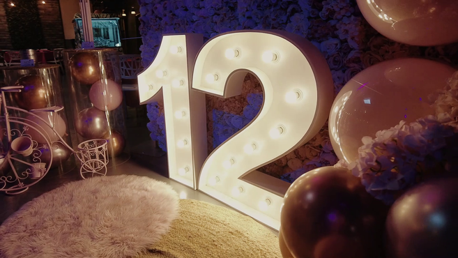 כך נראית עמדת בלונים לבת מצווה בהתאמה אישית