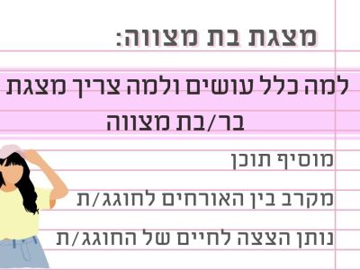 ?למה צריך מצגת לאירוע בר/בת מצווה