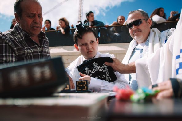 סיום טקס עליה לתורה בכותל